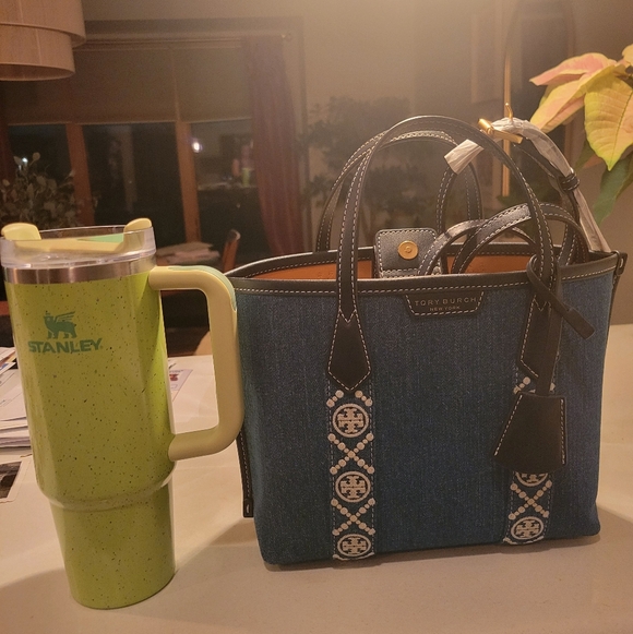 Tory Burch Denim and Navy Crossbody Bag - Picture 15 of 16